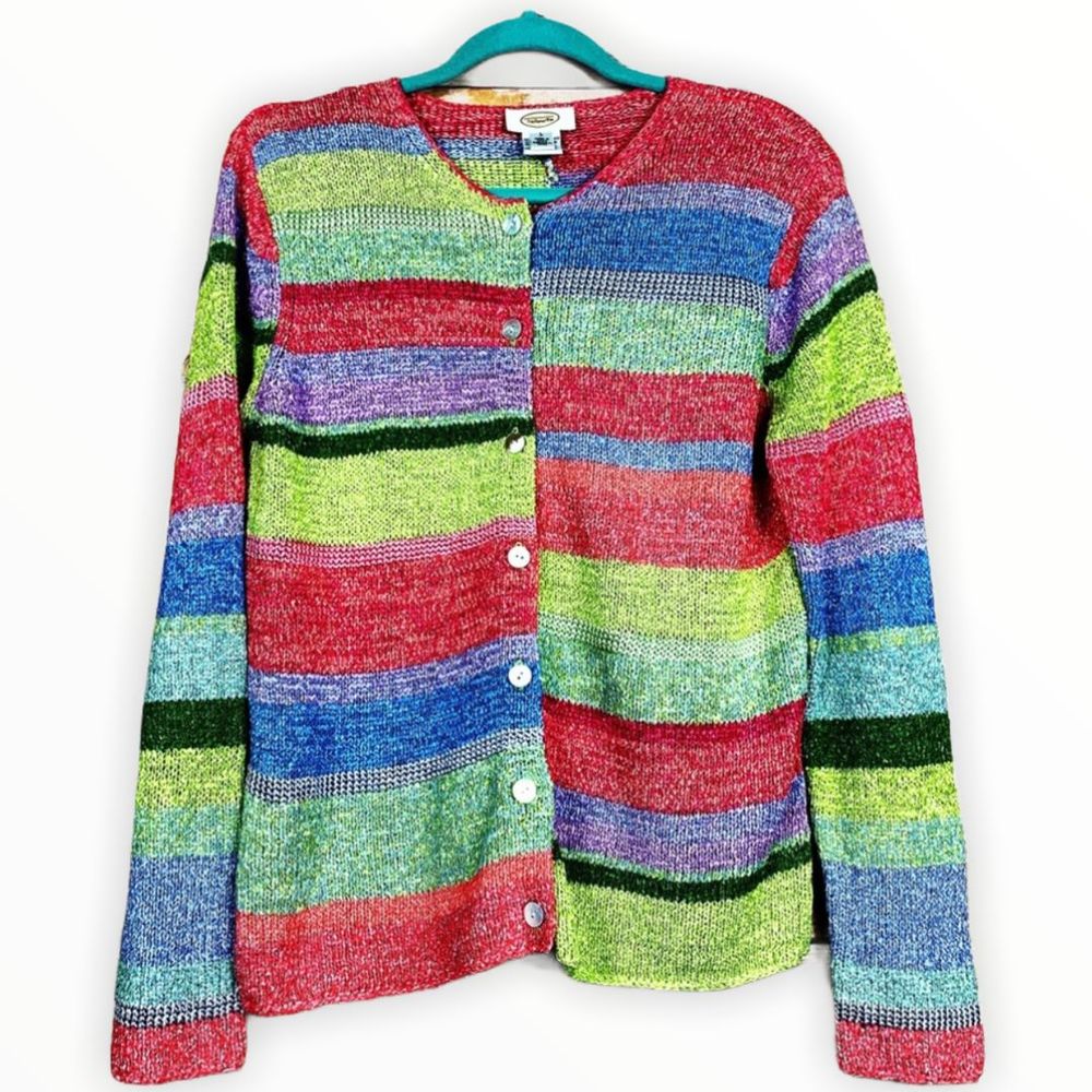 Talbots Viscose Blend Long Sleeve Cardigan